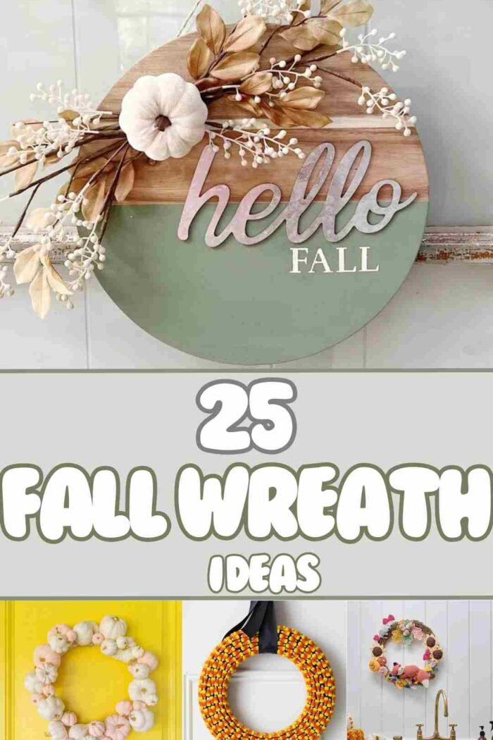 25 BEST DIY FALL WREATHS FOR FRONT DOOR IDEAS | FALL DECORATION