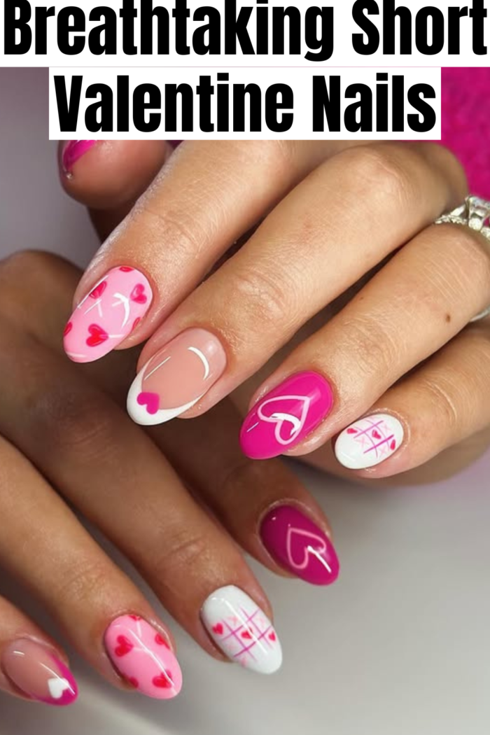 30+ Breathtaking Short Valentine Nails You’ll Ever See!